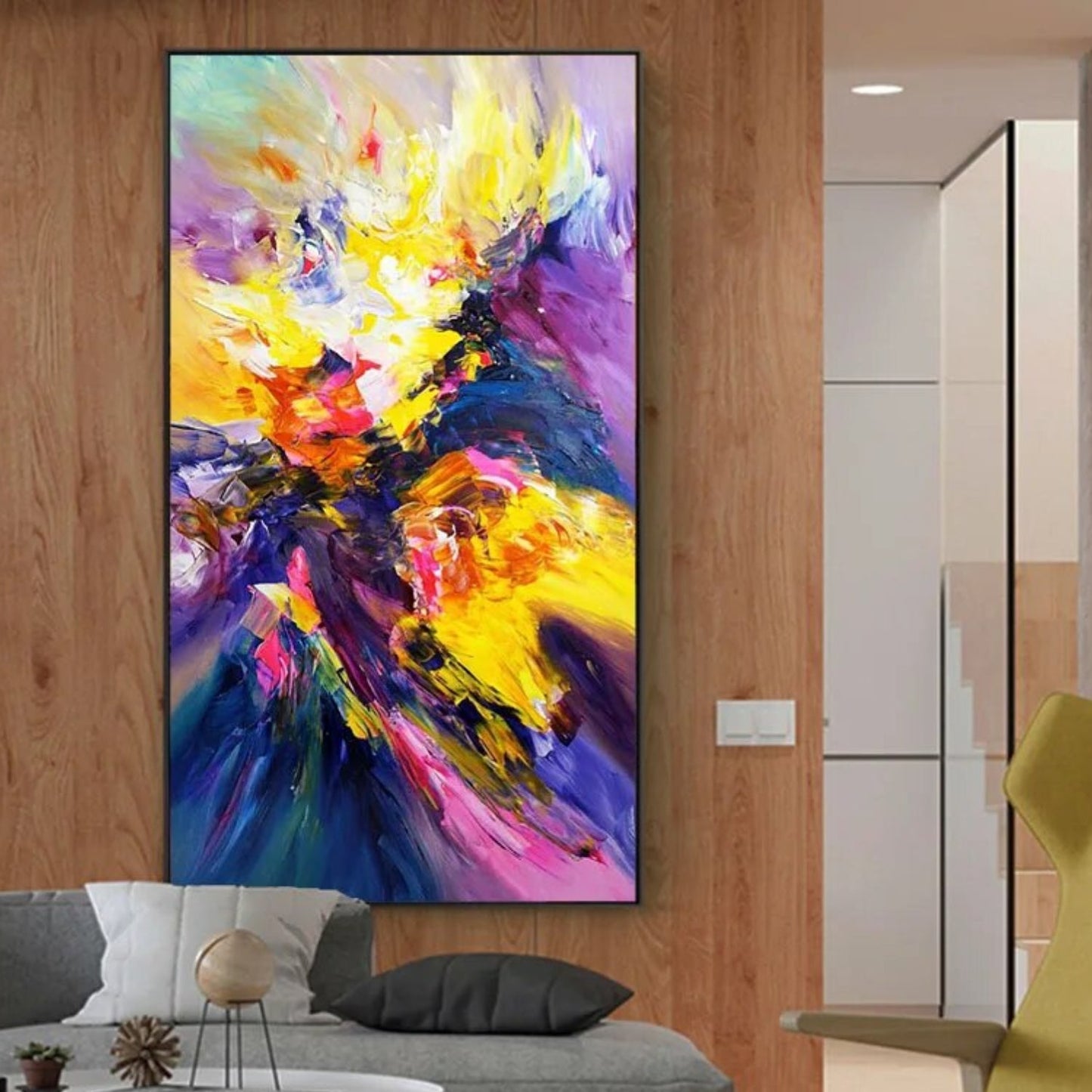 Large Abstract Energetic Rich Palette Expression Art