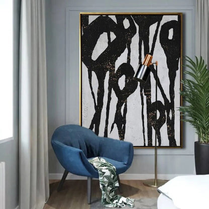 Large Abstract Living Room Decor Oil Painting