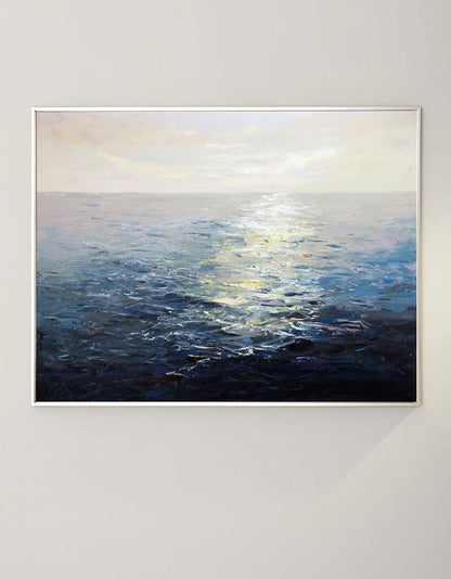 Abstract Ocean Canvas Painting #ABSH02