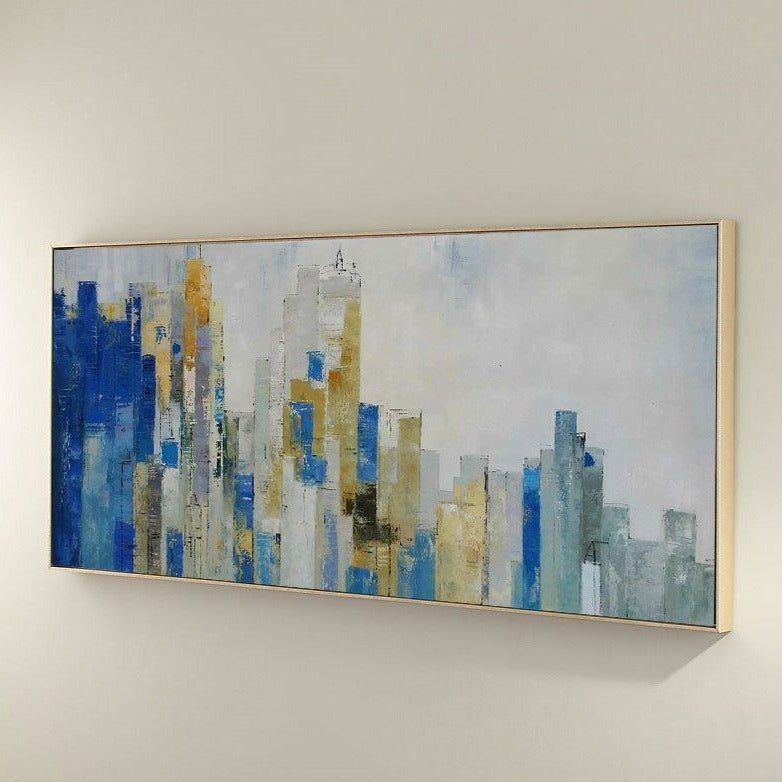 Large Original Abstract Urban Skyline Art #URP01