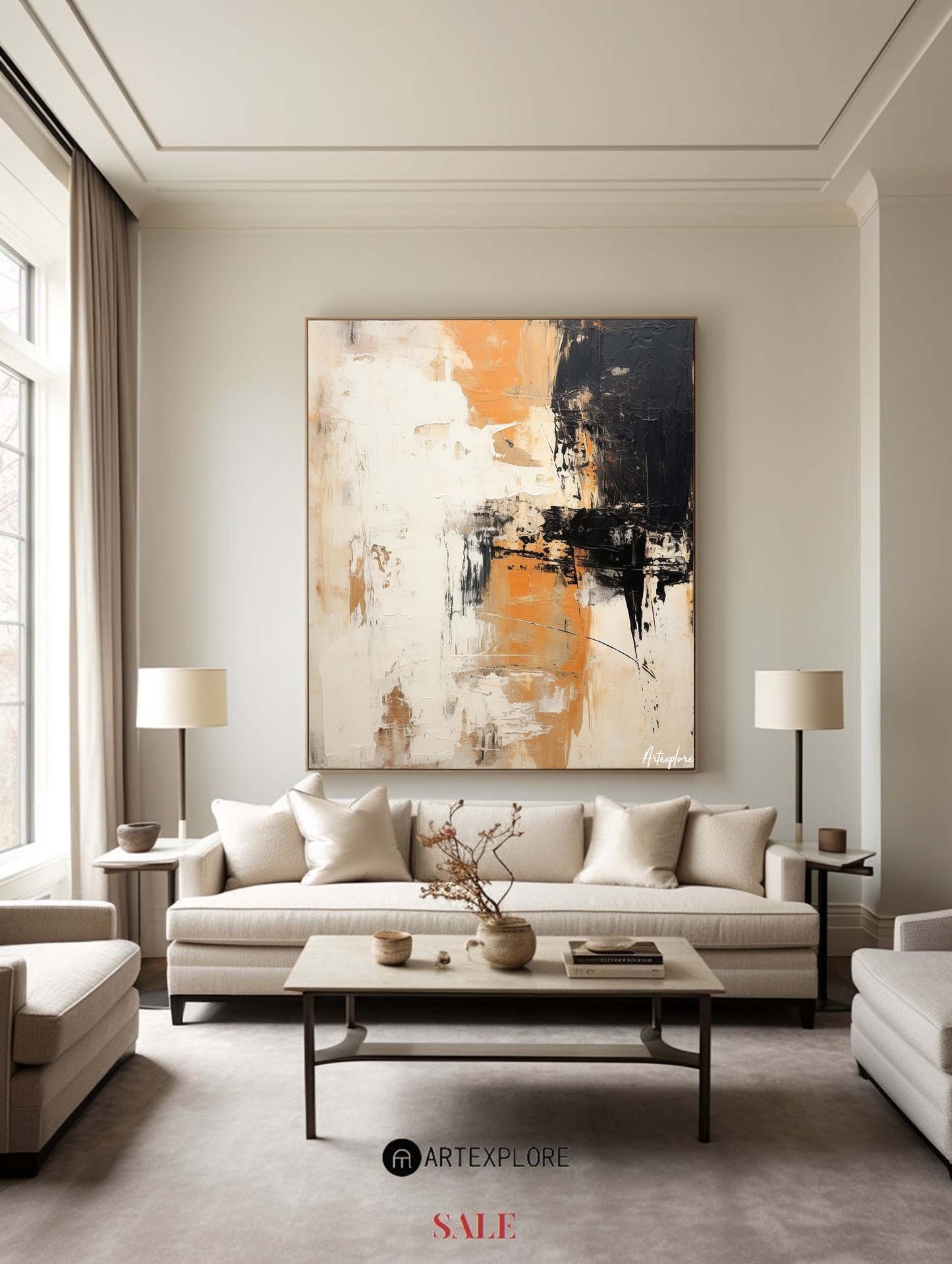 Modern Abstract Painting #ABAS142