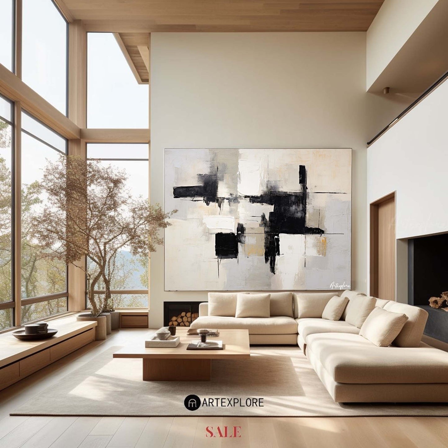 Modern Abstract Painting #ABAH138