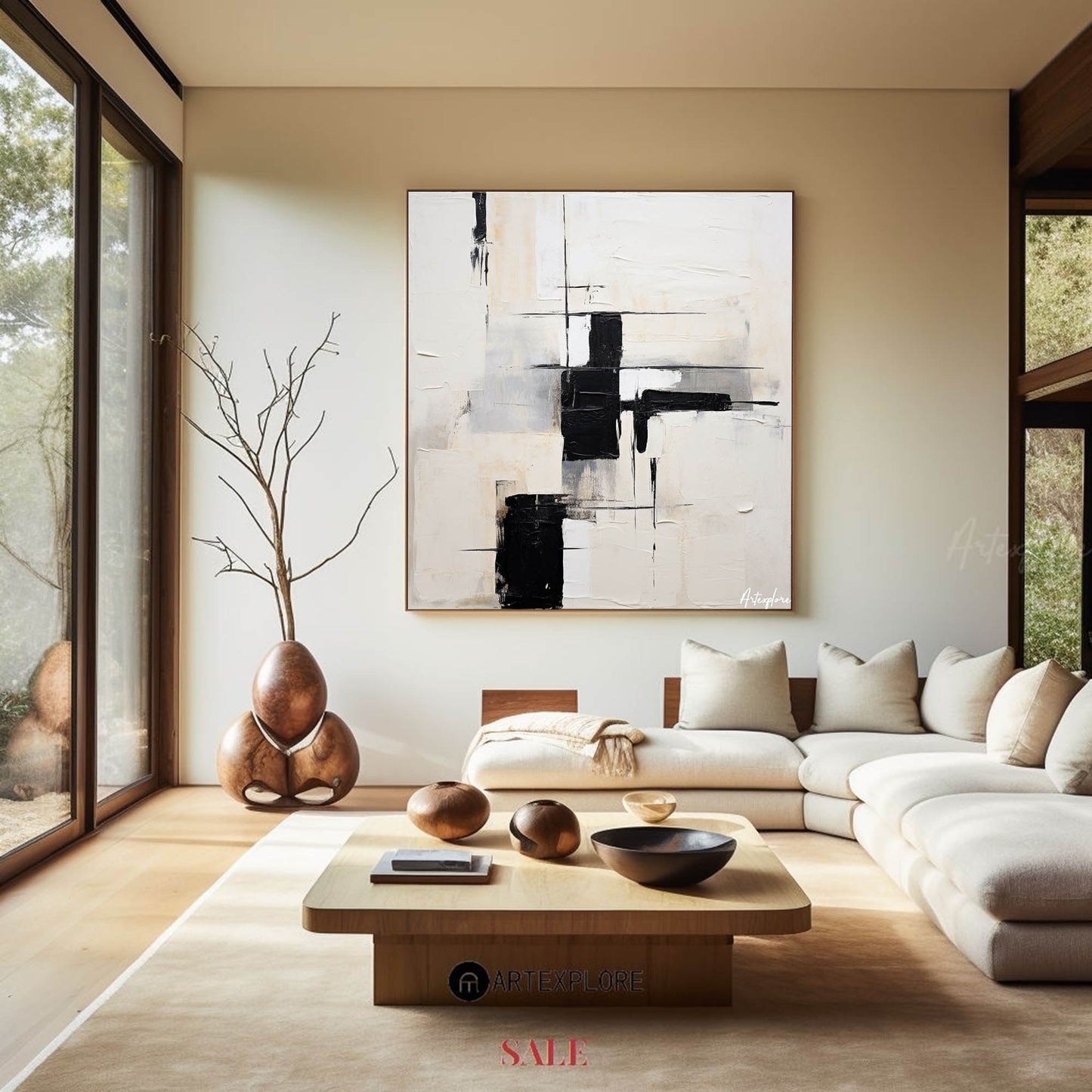 Modern Abstract Painting #ABAS147