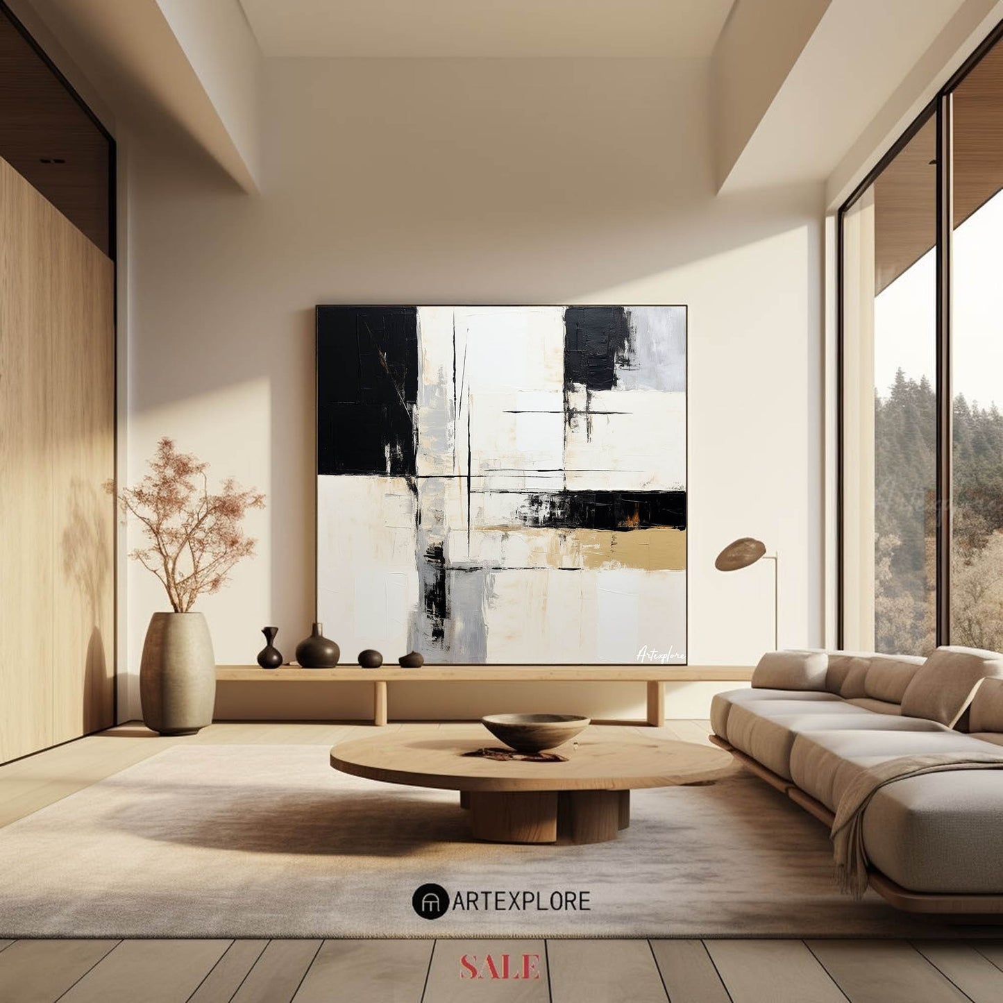 Modern Abstract Painting #ABAS146