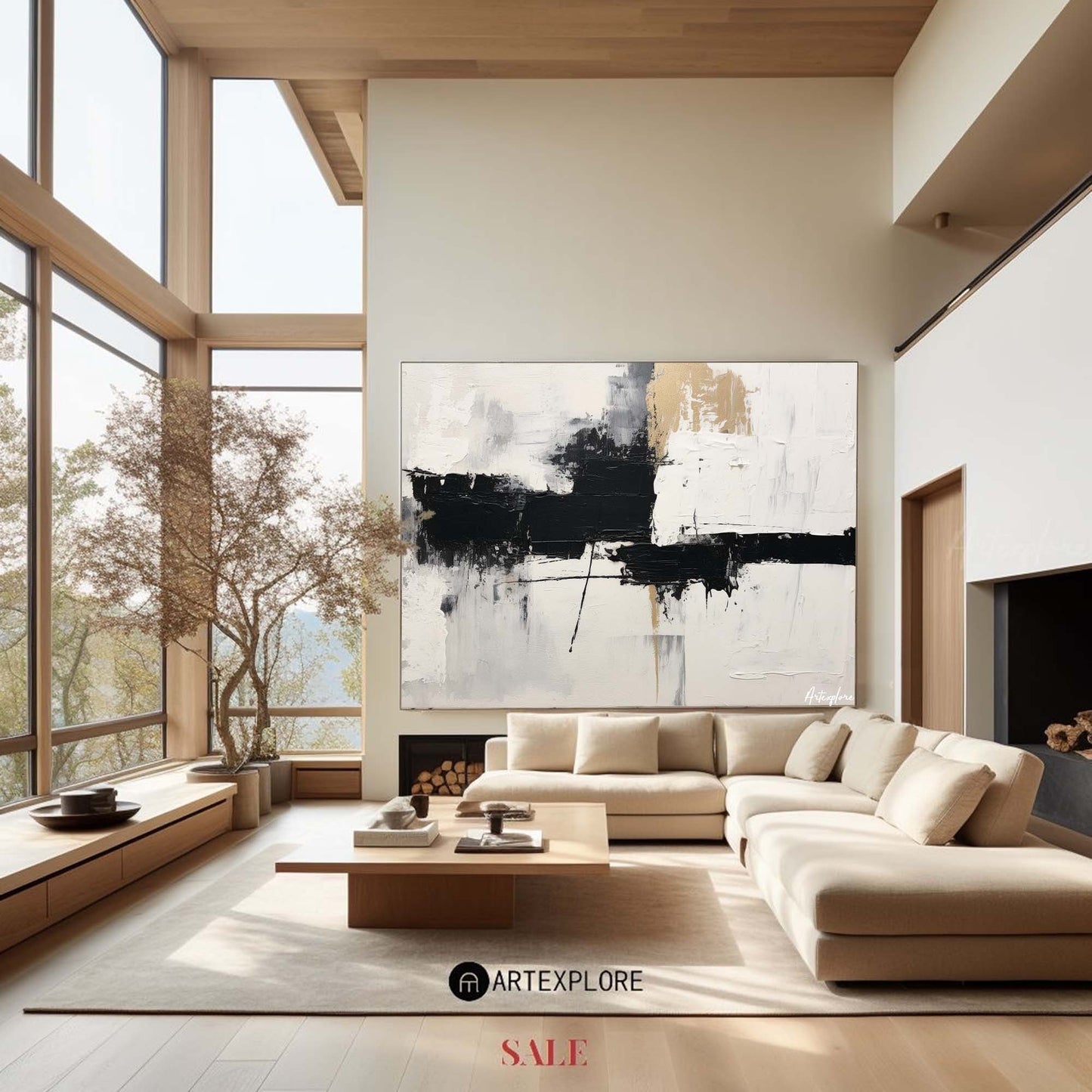 Modern Abstract Painting #ABAH137