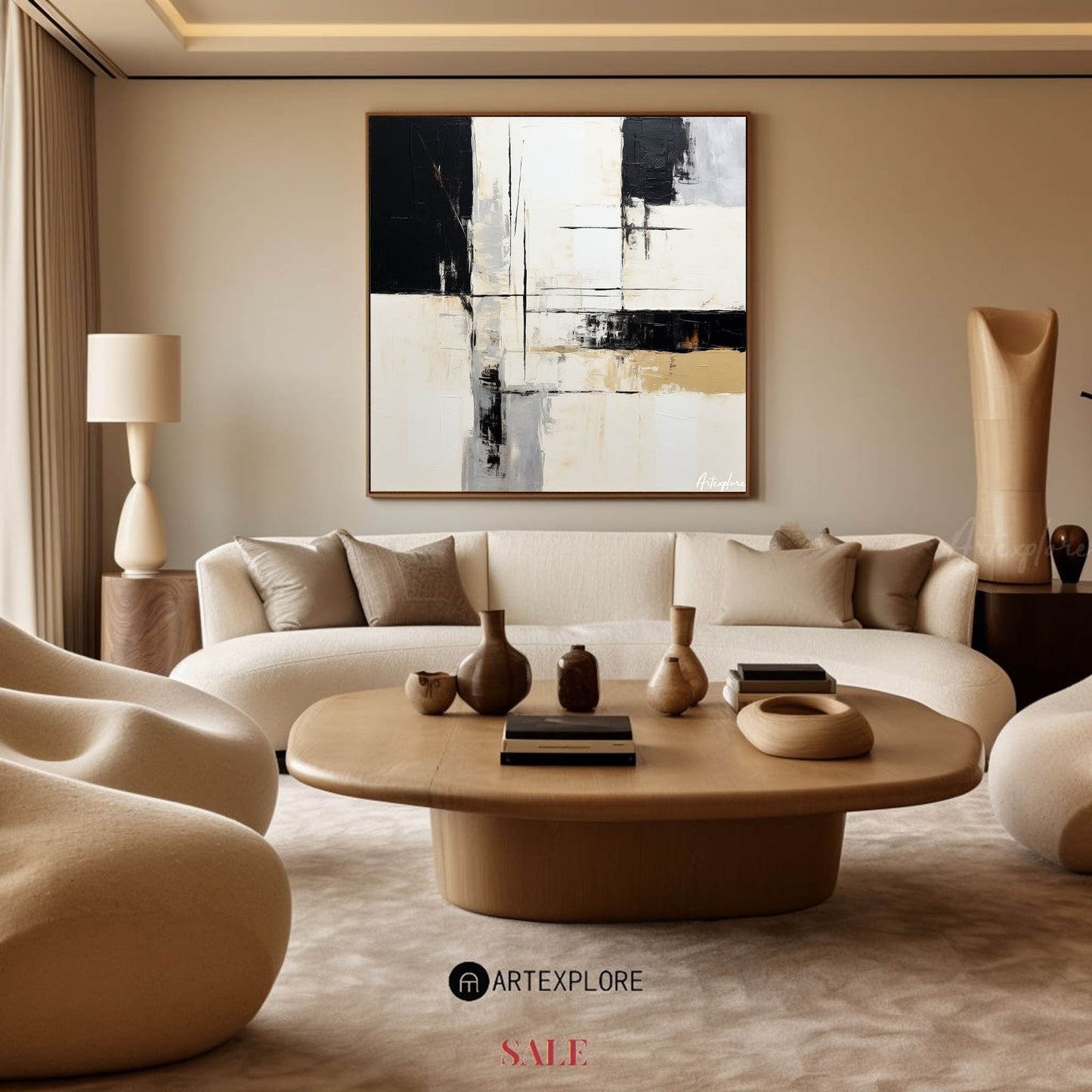 Modern Abstract Painting #ABAS146