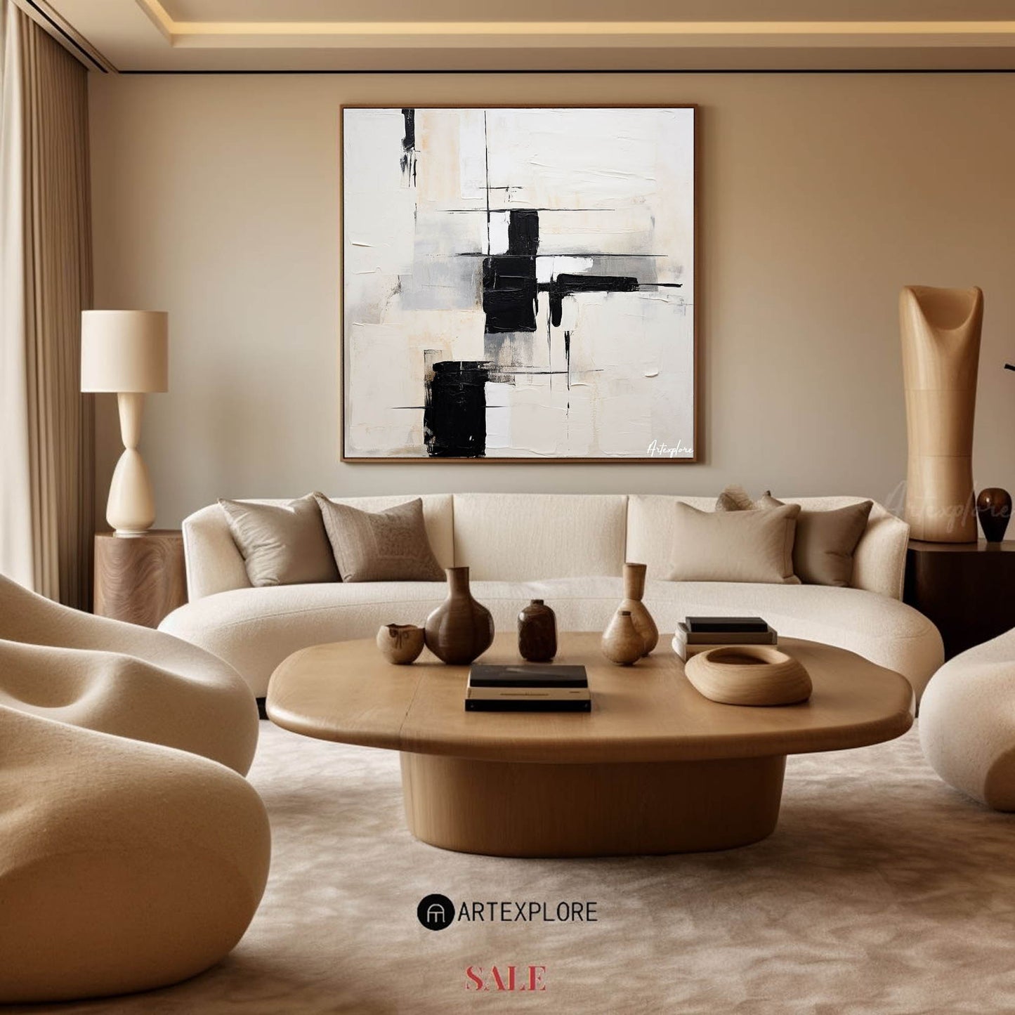 Modern Abstract Painting #ABAS147