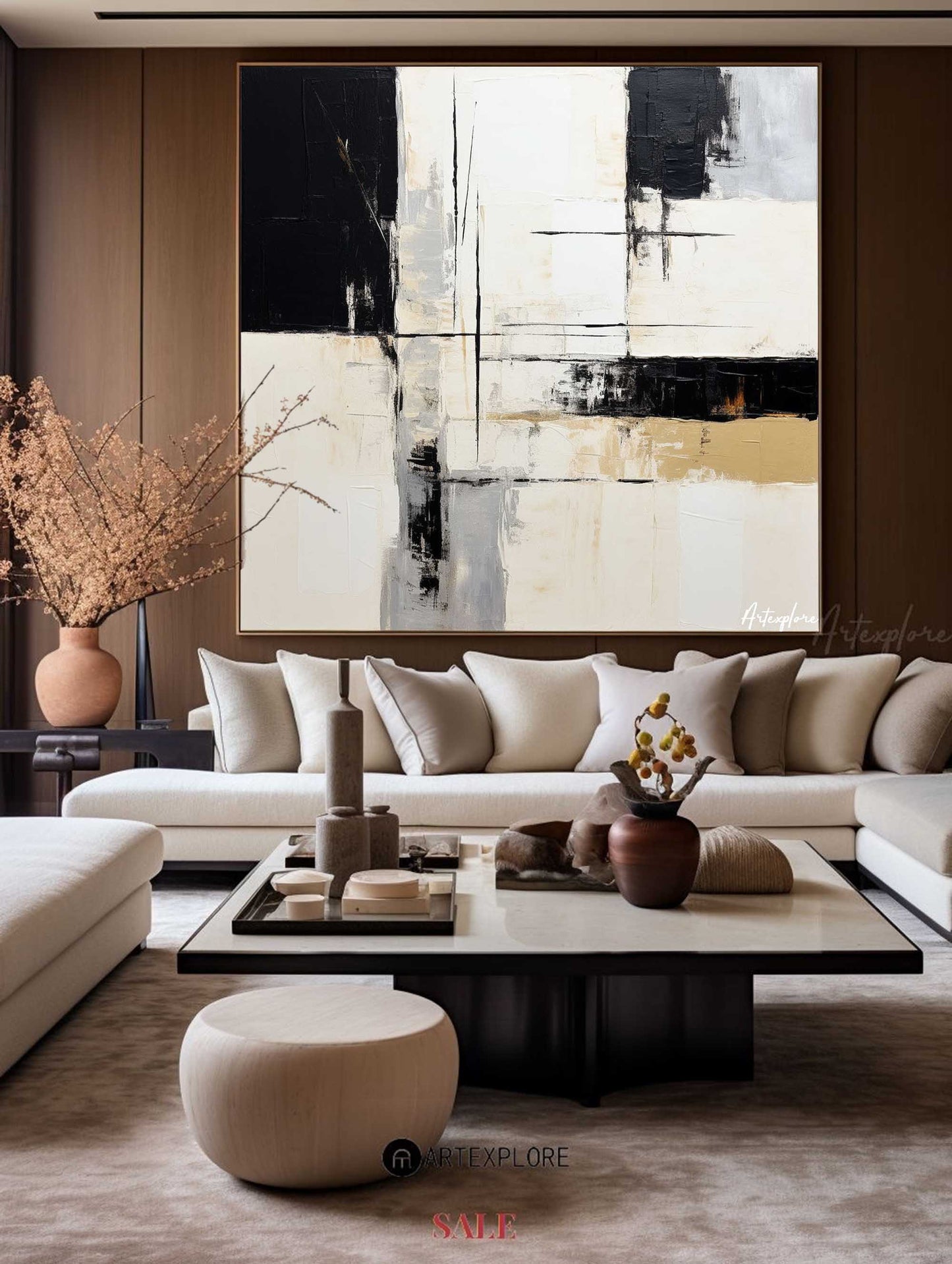 Modern Abstract Painting #ABAS146