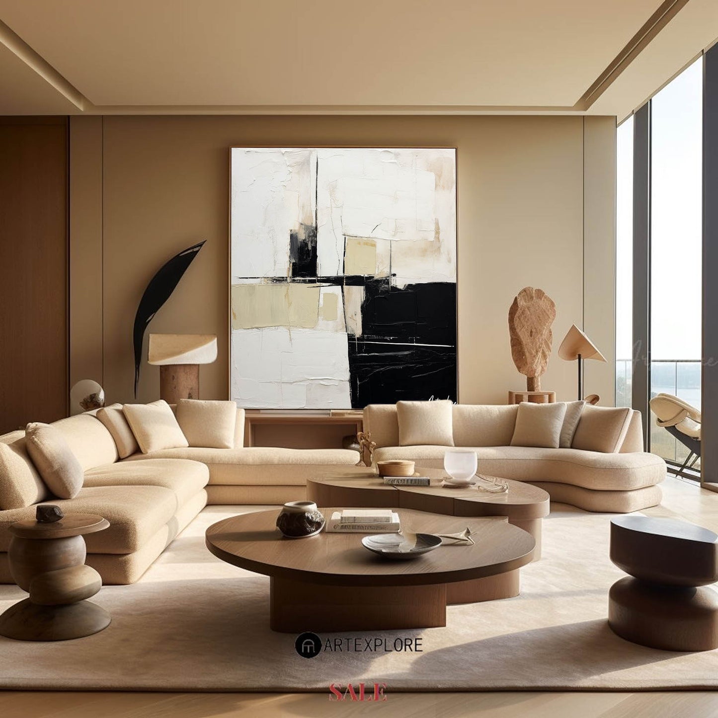 Modern Abstract Painting #ABAS145