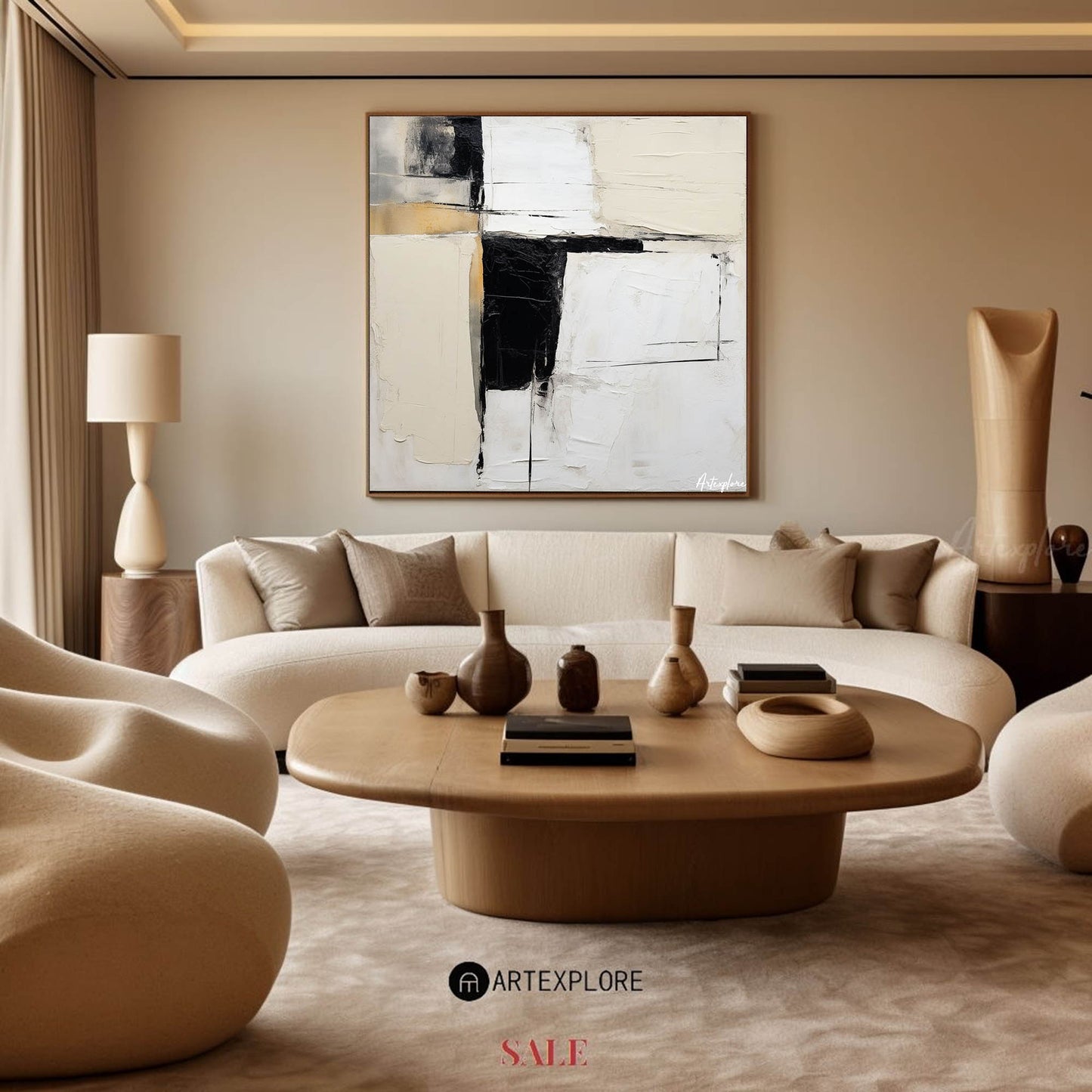 Modern Abstract Painting #ABAS148