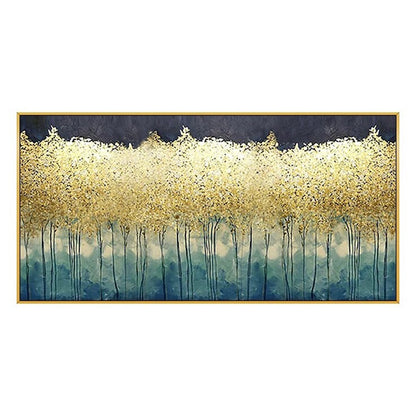 Minimalist Golden Forest Abstract Nordic Wall Art