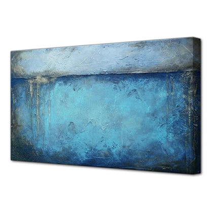 Modern Abstract Blue Textured Mural Painting