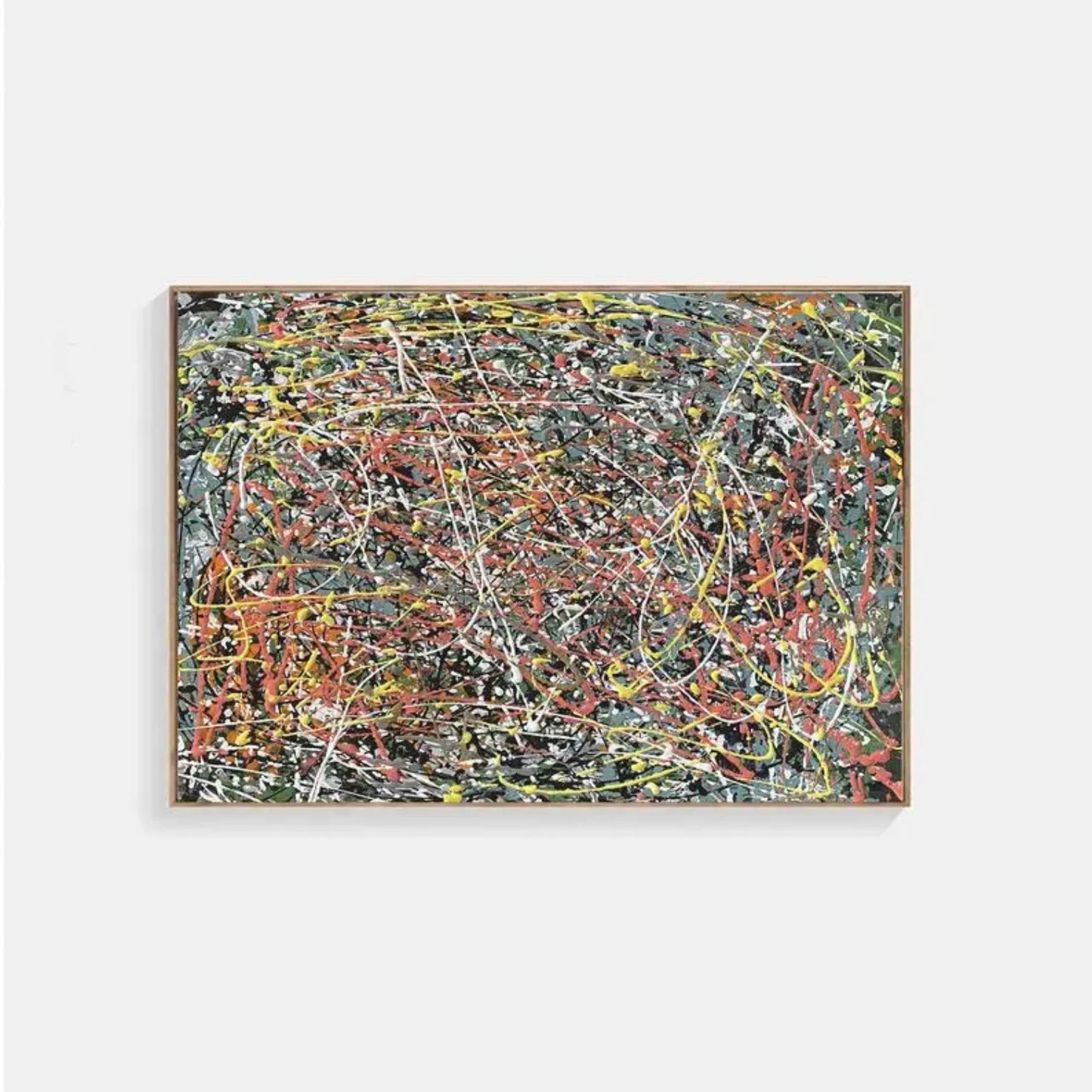 Modern Abstract Expressionism Jackson Pollock Inspired Art