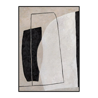 Nordic Morandi Colour Minimal Geometric Painting