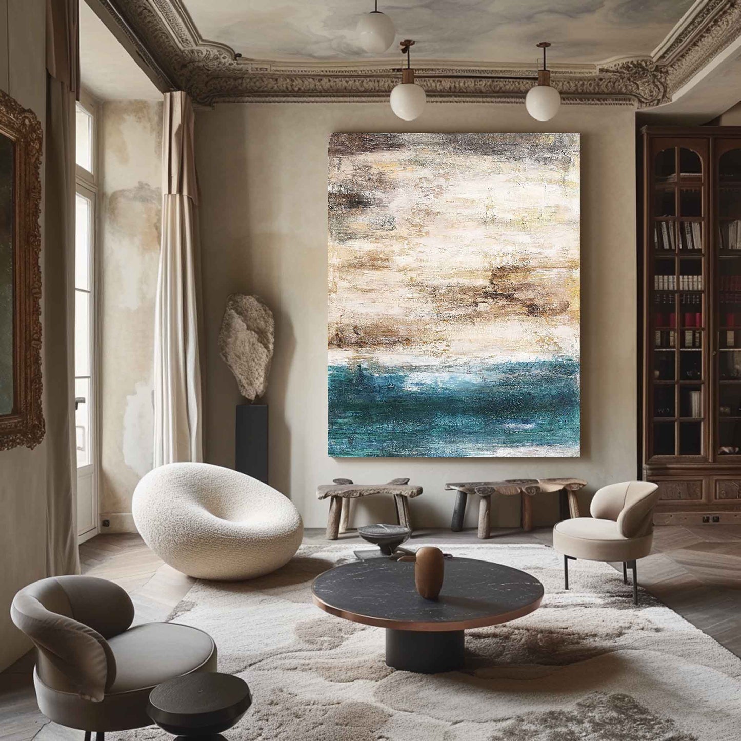 Abstract Beach Painting #ABSV15