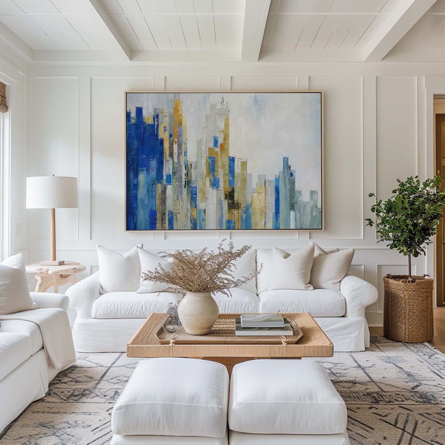 Urban Skyline Abstract Art #URH02