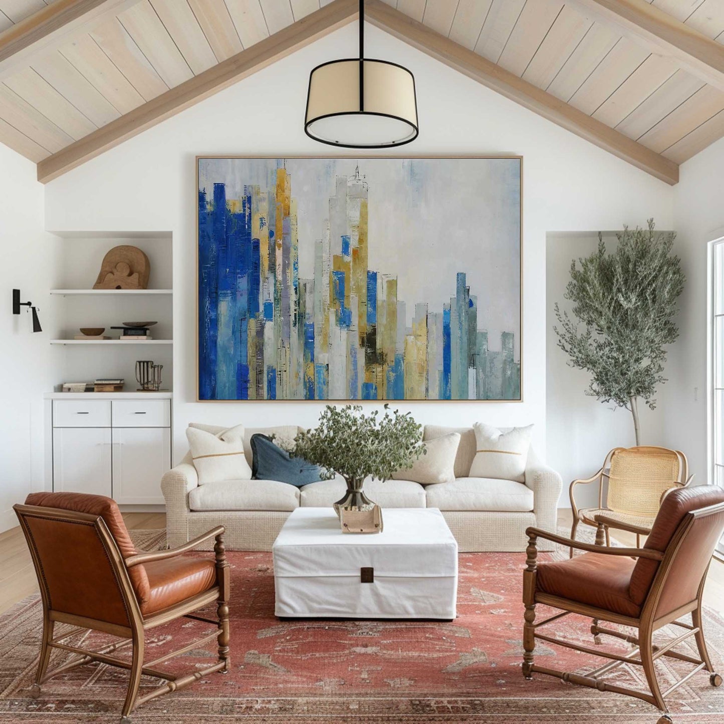 Urban Skyline Abstract Art #URH02