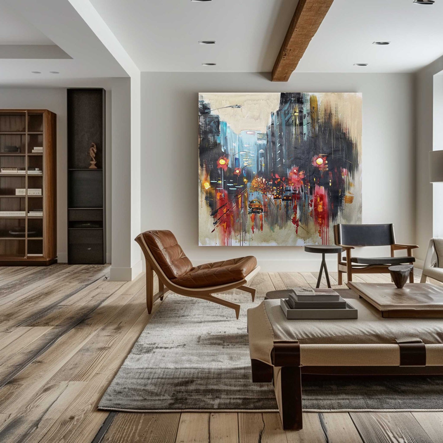 Large Urban Night scene Art #URS02