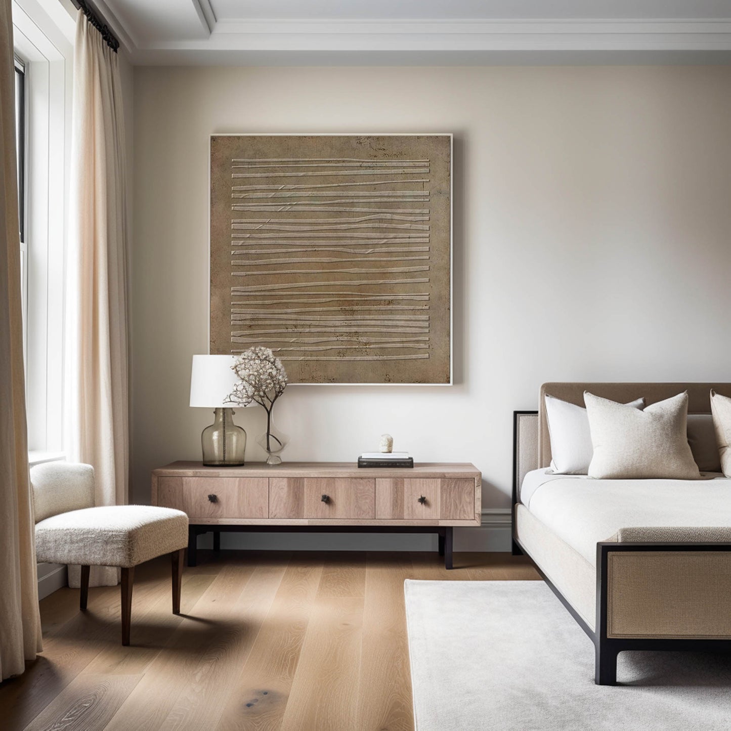 Wabi-sabi Minimalist Painting #ABAS107