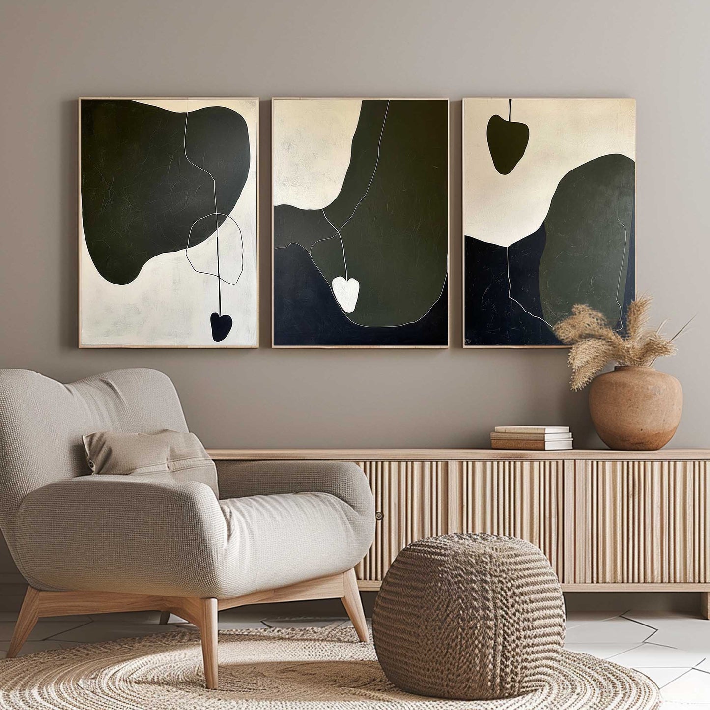 Abstract Painting Set of 3 #SP153