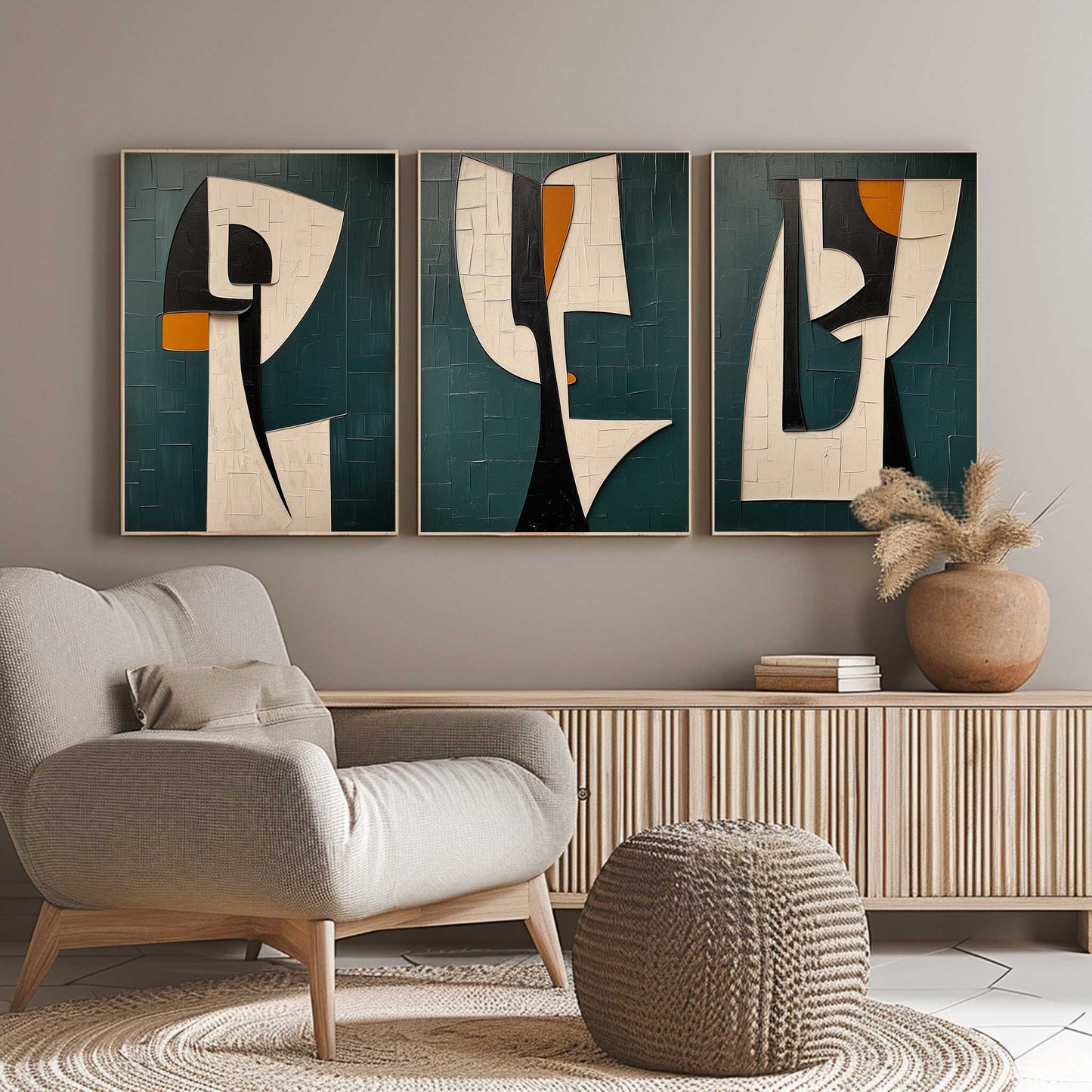 Abstract Painting Set of 3 #SP149