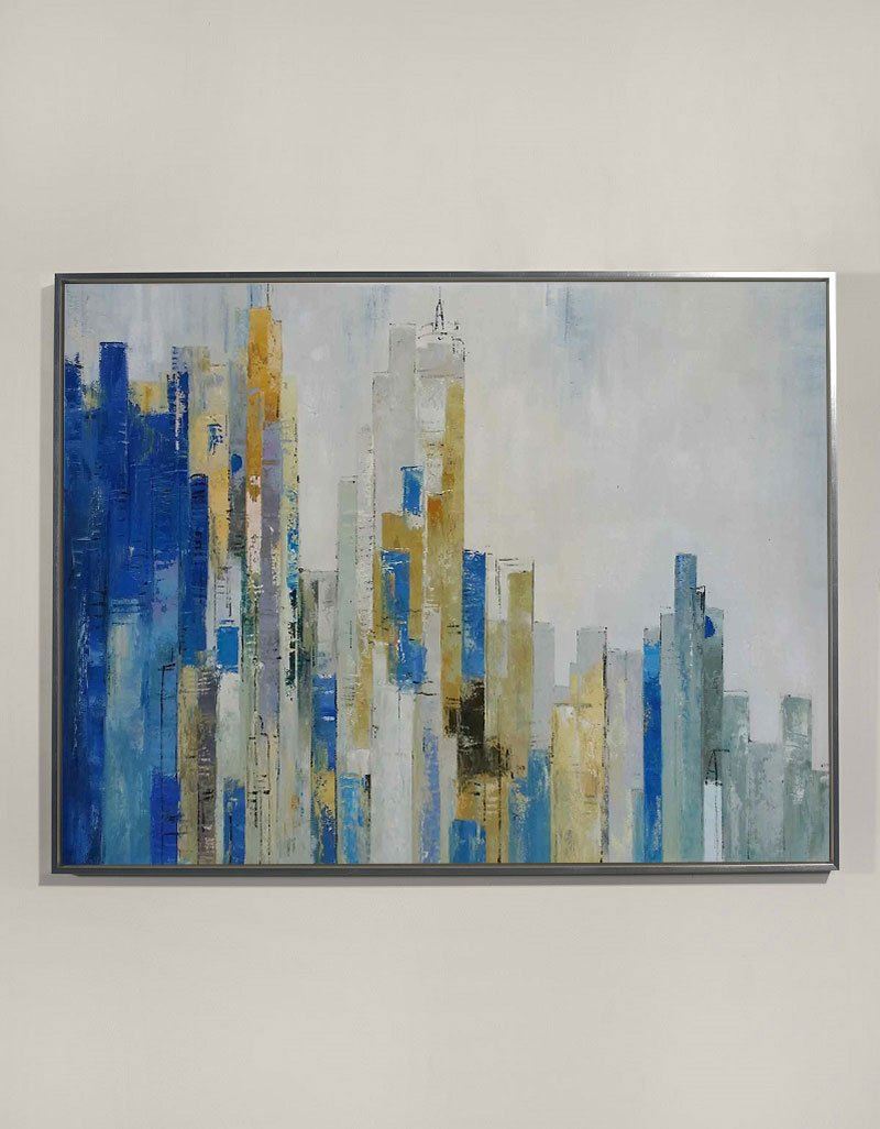 Urban Skyline Abstract Art #URH02