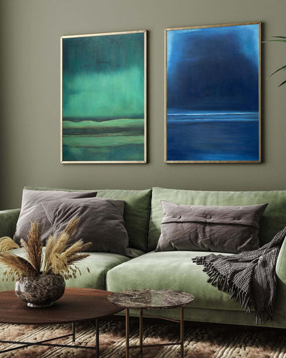 Set of 2 Abstract Art #ABAO43