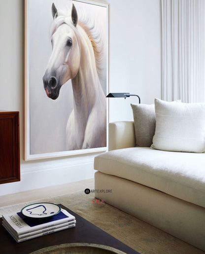 White Horse Painting #ANH57