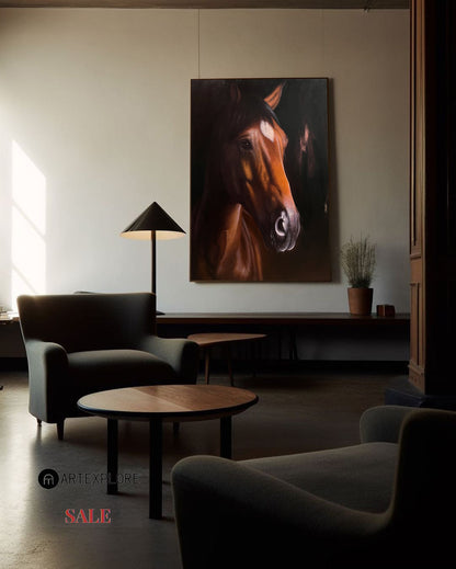 Brown Horse Painting #ANH58