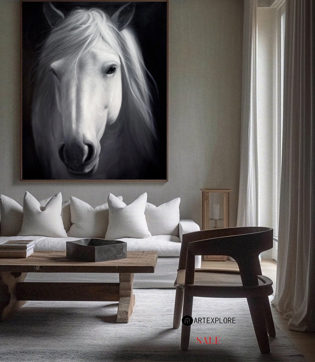 White Horse Painting #ANH56