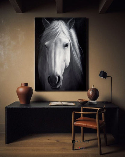 White Horse Painting #ANH56