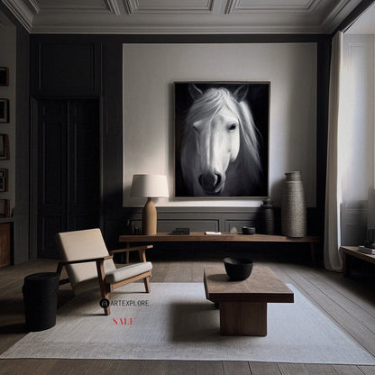 White Horse Painting #ANH56