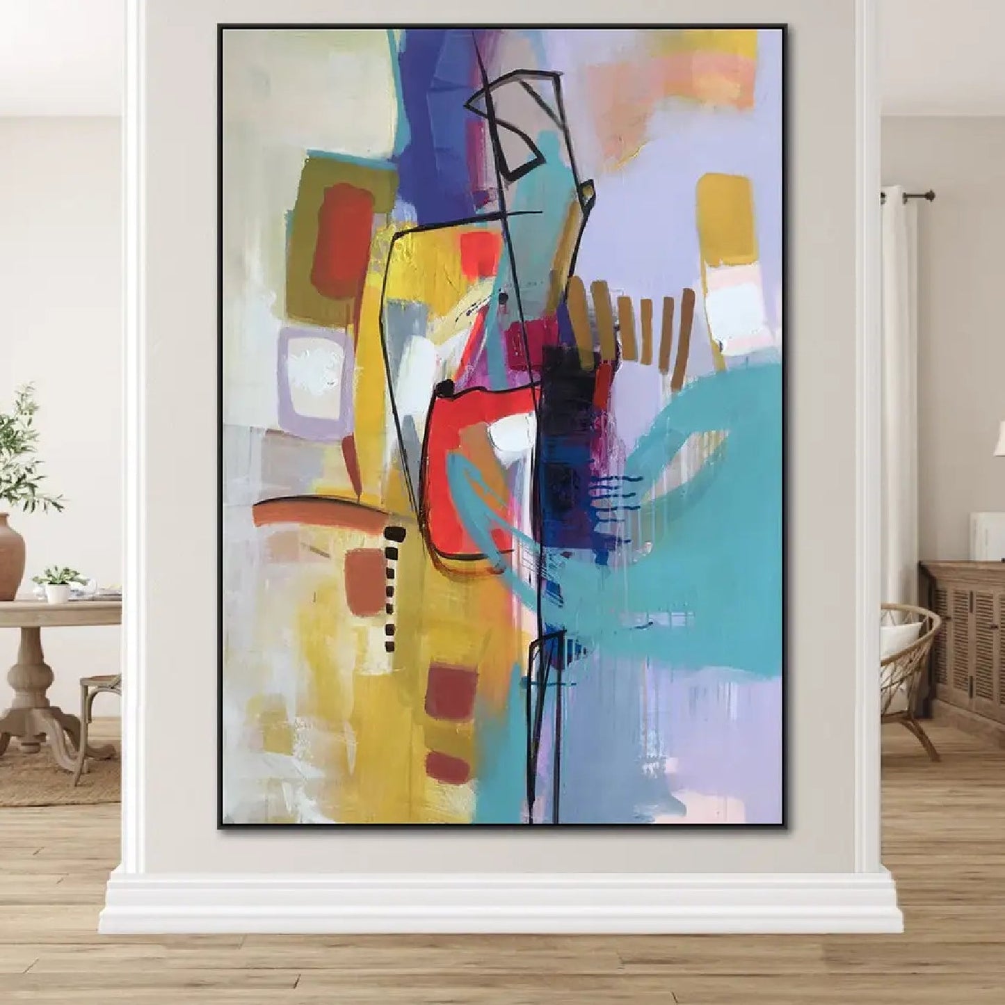 Vibrant Colours Abstract Minimalist Modern Artwork