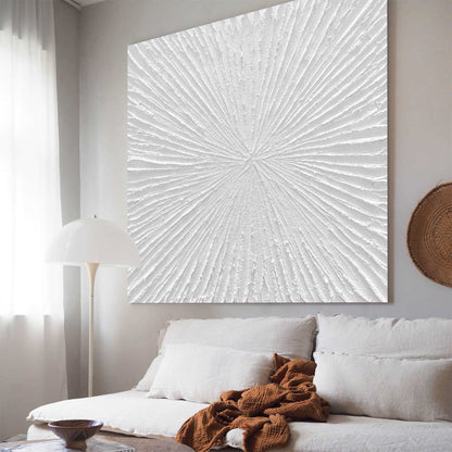 3D White Abstract Painting #ABAS80