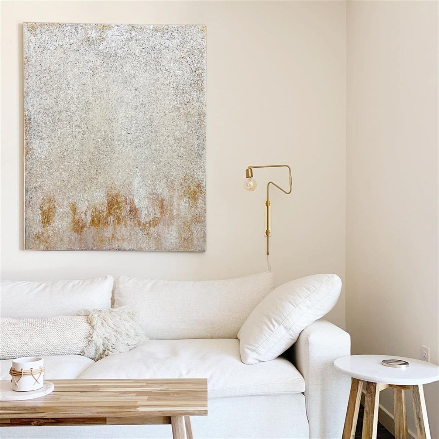 Beige Minimalist Painting #ABAV121