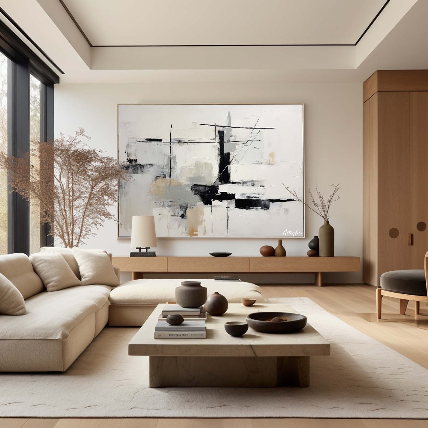 Modern Abstract Painting #ABAH140