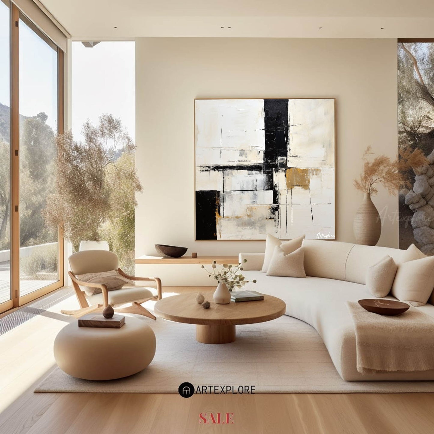 Modern Abstract Painting #ABAS143