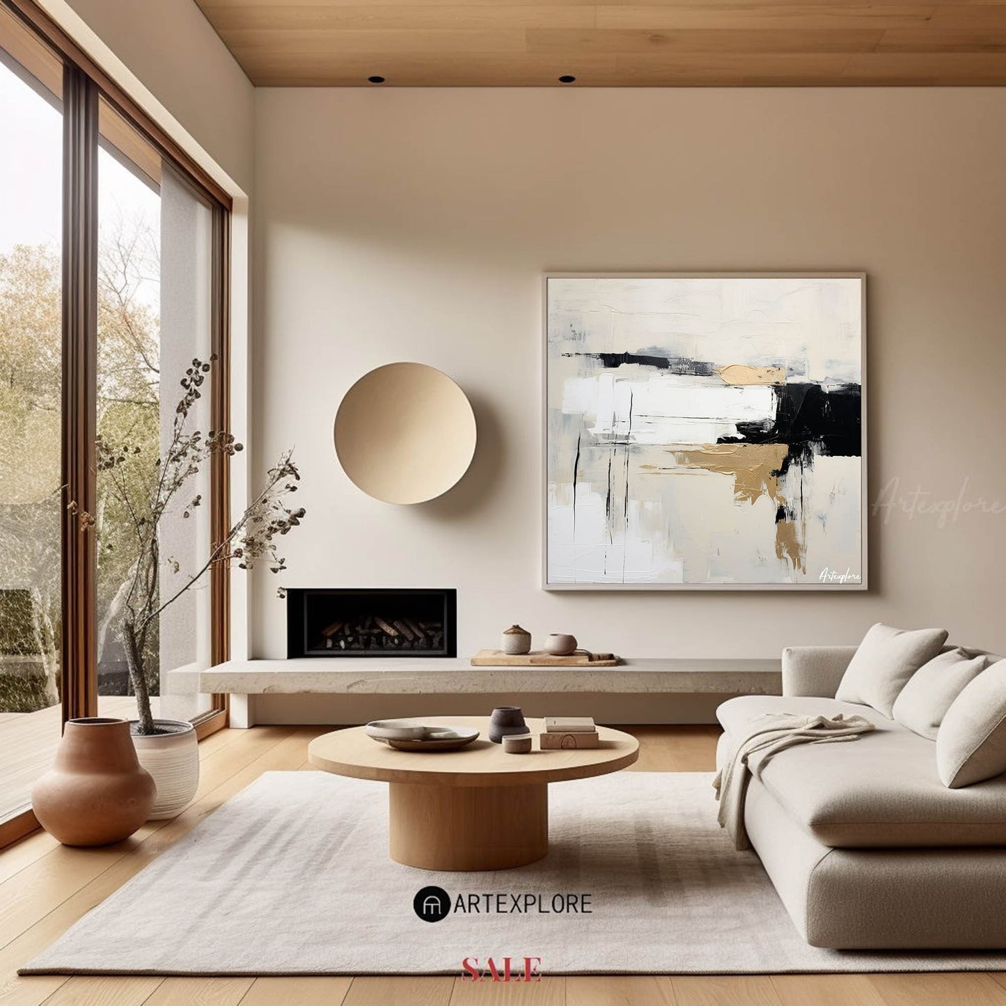 Modern Abstract Painting #ABAS149