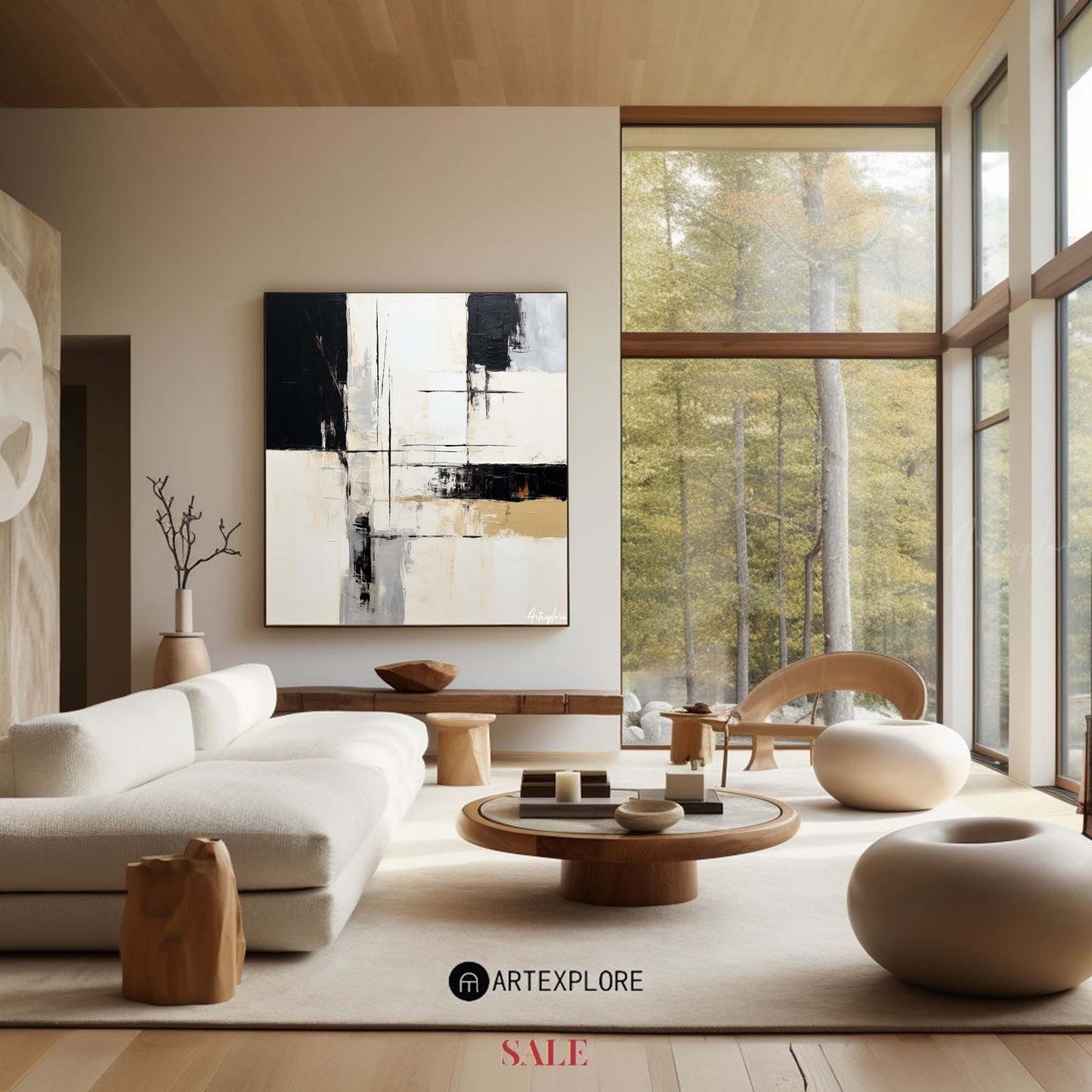 Modern Abstract Painting #ABAS146