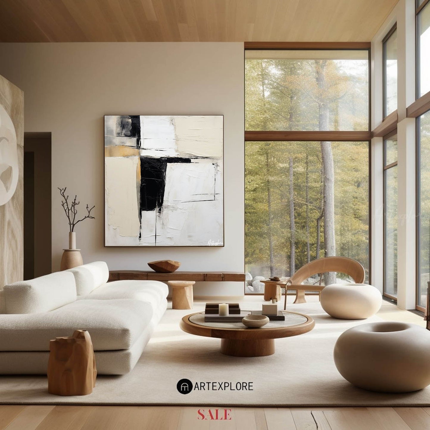 Modern Abstract Painting #ABAS148