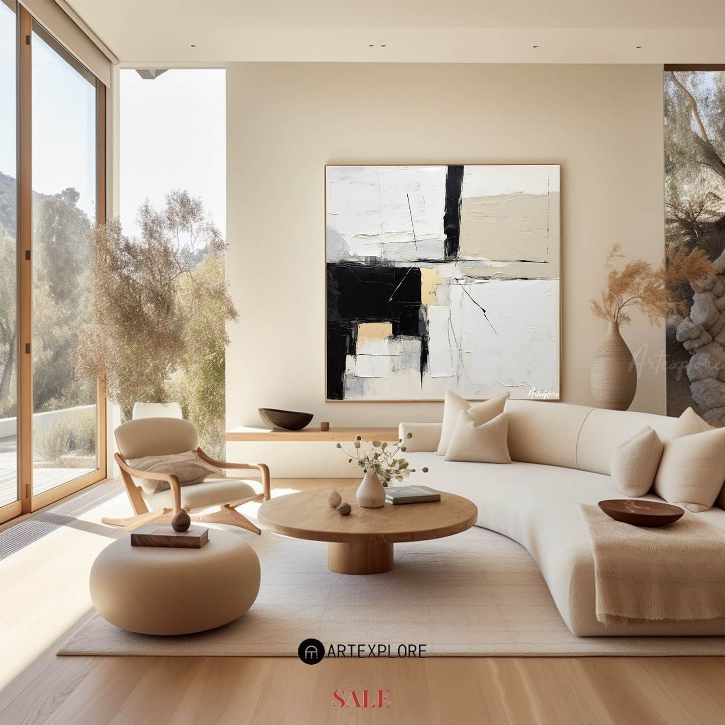 Modern Abstract Painting #ABAS144