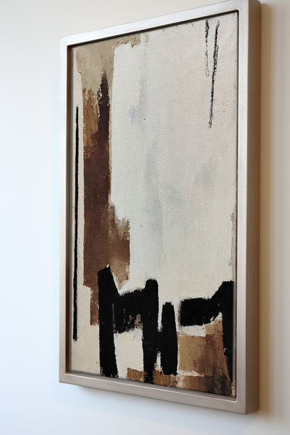 Black And Brown Minimalist Painting #ABAS56